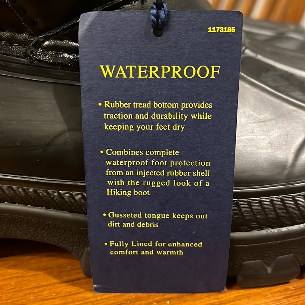 Polo Ralph Lauren Lowen Winter Duck Boots black new Mens Size 7 - Picture 12 of 16